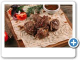 Шашлык из мякоти баранины;
Вес: 200 гр;
Цена: 400 руб.